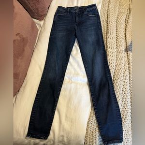 Simone high waisted dark wash skinny jeans Size 8 long
